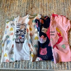 Carters girls pajamas bundle